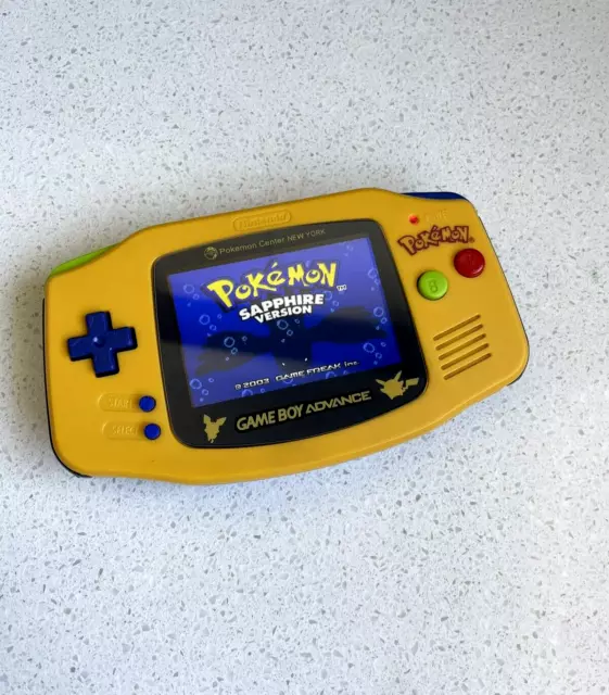 Nintendo Gameboy Advance GBA Pokemon Center Pikachu System Pokemon Yellow  IPS