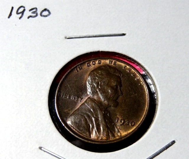 1930 Lincoln Wheat Penny US One Cent Coin
