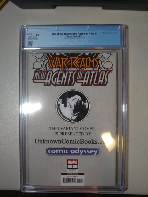 War of the Realms: New Agents of Atlas #1 Mico Suayan Virgin CGC 9.8 FLAWLESS 2