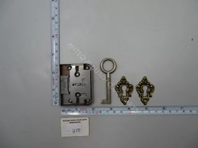 Original Lock And Key For A German Kieninger Grandfather Clock