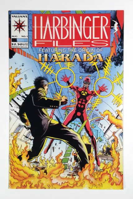 Harbinger Files #1 Origin Of Harada (1994) Valiant Comics Solar Man of the Atom
