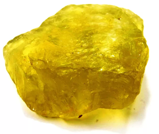 444 Ct NATURAL Sapphire HUGE ROUGH Earth Mined CERTIFIED Yellow Loose Gemstone