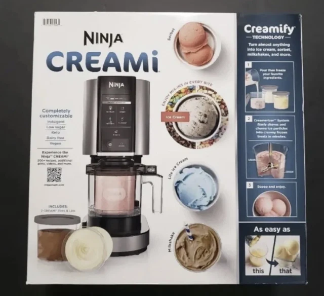 NINJA CREAMI NC300, Ice Cream Maker, 5 Programs In Hand Fast