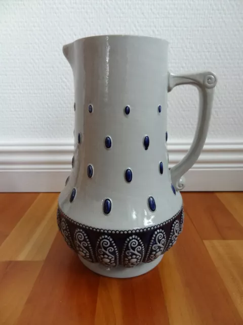 Jugendstil  Weinkrug 1,5 L, R. Merkelbach, Modell-Nr. 3053, Karl Mehlem