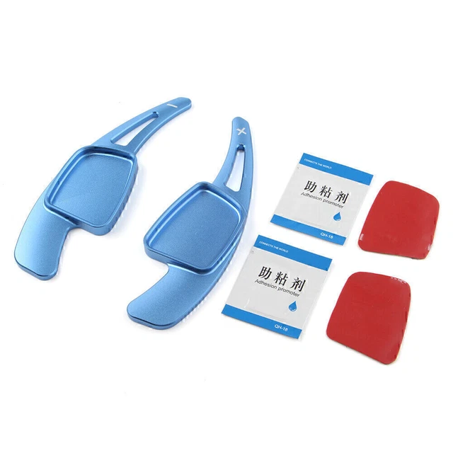 1 paio Accessori Shifter Blu Altalena Volante per Audi TT A3/4L/5 S3/4 Q2/5/7