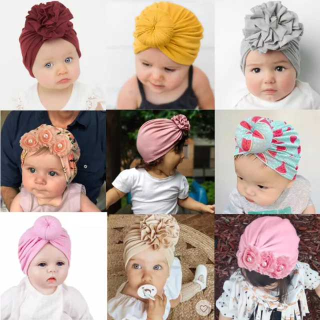 Cappello Per Bambino Bambine Bambini Coniglietto Fiocco Turbante Fascia Headwr -