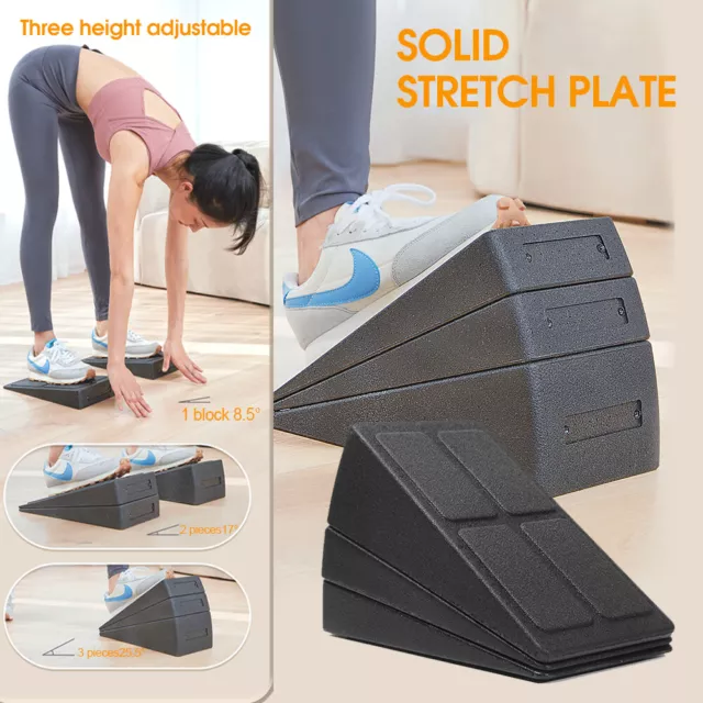 3x tavole da squat stretch cuneo inclinate blocco yoga inclinato per esercizio palestra fitness