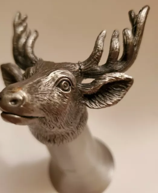 Jagermeister Buck Head Pewter Shot Glass Elk Stag Deer Shooter Bar Ware