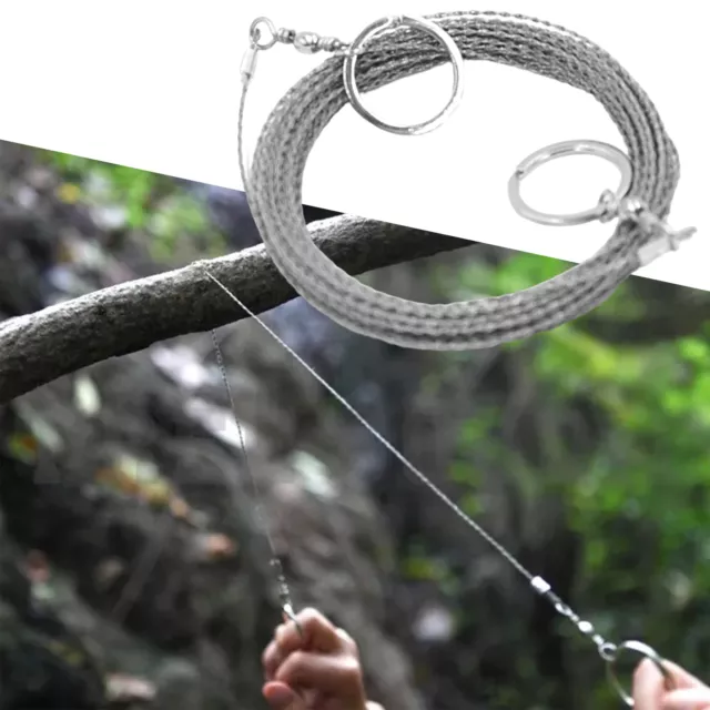 Outdoor Wire Saw Super Long Cutting Water Grass High Durability Stainless Steel 2