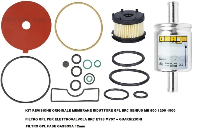 KIT REVISIONE RIDUTTORE Polmone GAS GPL PER BRC GENIUS - Foto 11