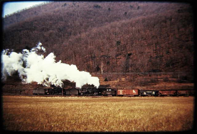 Duplicate Railroad Slide DSLD Pennsylvania PRR 4231 Two Steam Pushers