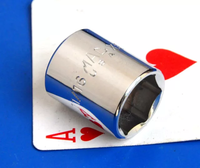 MAC tools 3/8" drive Shallow SAE 11/16" 6-point Chrome Socket wrench NEW