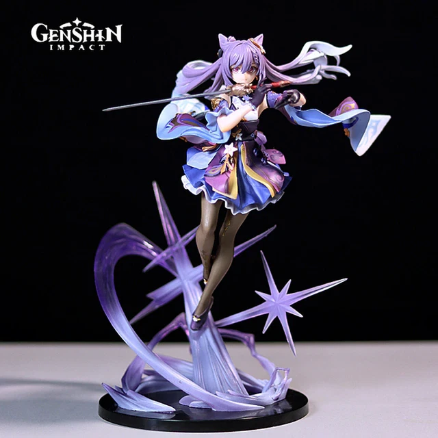 Grande Figurine Genshin Impact – Keqing 25cm PVC – Épée Et Socle – Modèle 2024