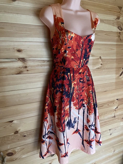 LINDY BOP LIPSTICK Print Dress Make Up Size 10 retro fun quirky Rockabilly 50s 15.00 PicClick UK