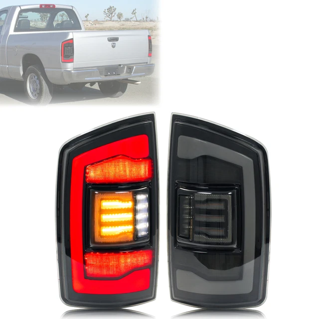 LED TAIL LIGHTS for Dodge Ram 3rd Gen 20022005 Sequential Signal Rear
