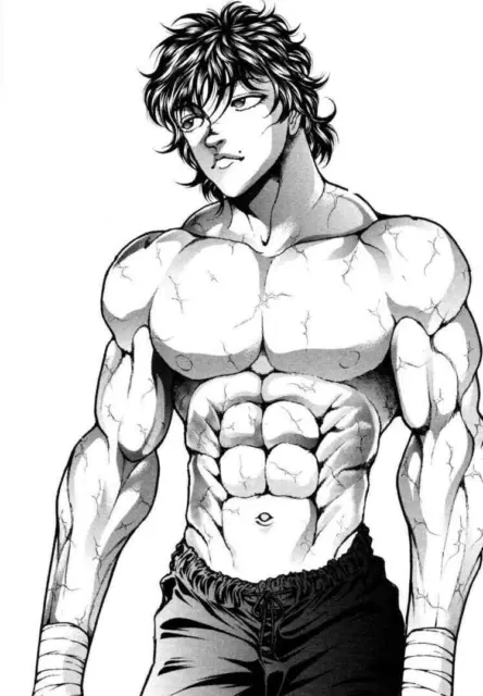 Baki Poster Locandina 45X32Cm Serie Tv Anime Arti Marziali