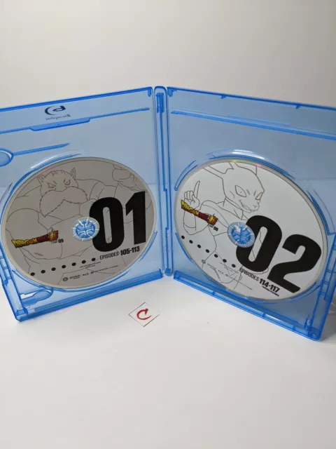 Dragon Ball Super Part 9 Episodes 105-117 (Blu-Ray) Discs Only