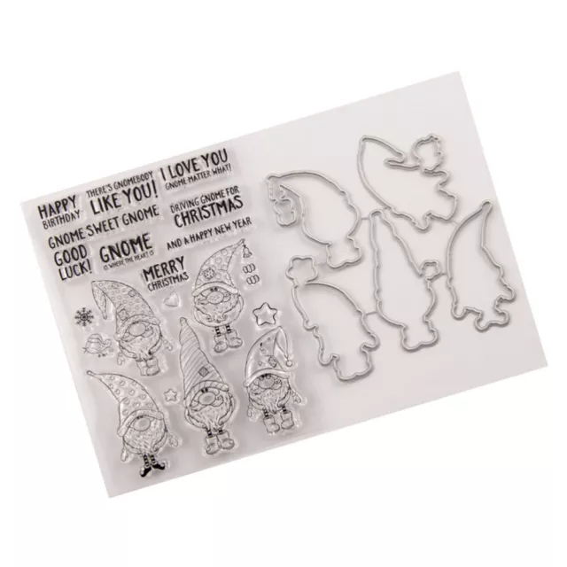 Metal Scrapbooking Stencils Clear Stamps Valentines Transparent Stamps Set
