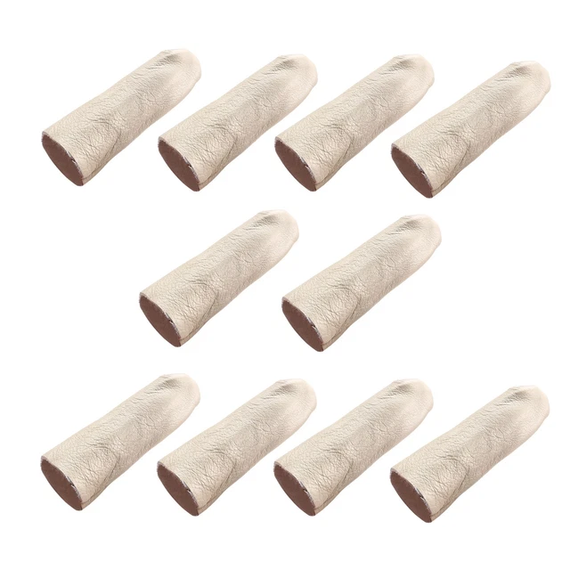 Lot De 10 Protège-doigts En Cuir Pour La Fabrication De Bijoux Artisanaux Demi Paquet Marron~p135979189
