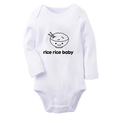 Rice Rice Baby Funny Romper Newborn Baby Bodysuits Infant Jumpsuits Kids Outfits