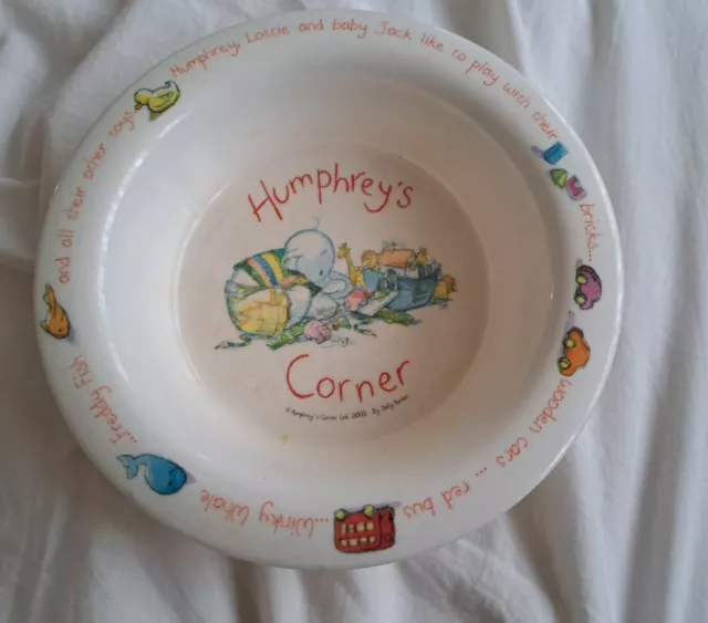 Vintage Humphrey's Corner Childrens Plastic Bowl