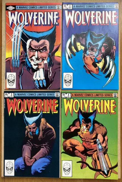 Wolverine Marvel Comics Limited Series #1-4 1982 Nice!