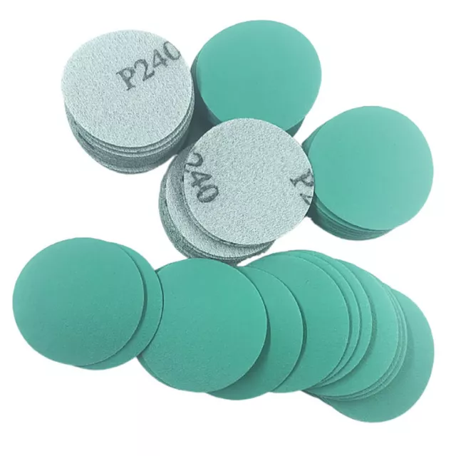 2 Zoll 50mm Membranen Sanding Discs Sandpapier Pads Hook & Loop 40-2000 GRIT 2