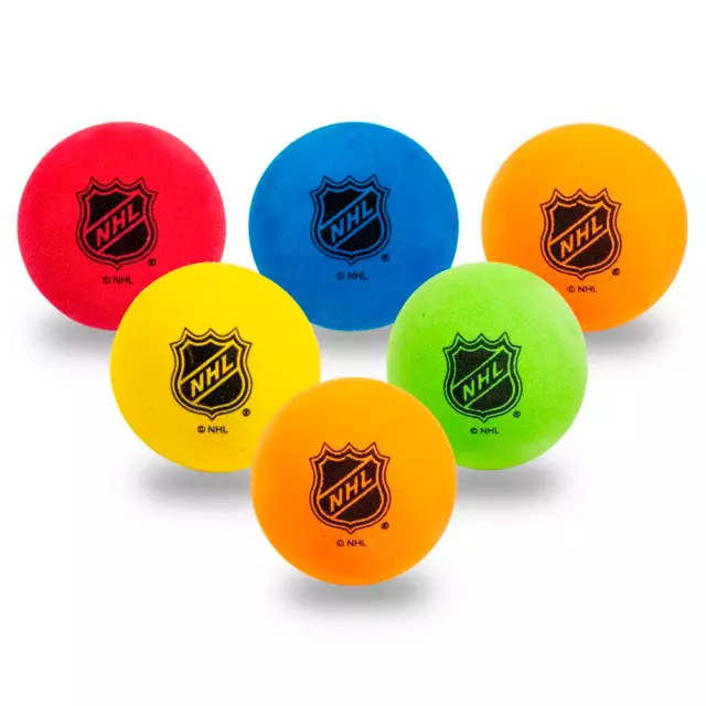 Franklin Sports NHL Mini Hockey Replacement Balls - Set of 6
