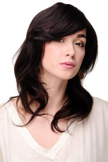Perruque Femme 100% Cheveux Naturels Mi-longs - Couleur Noir/cuivré (KOKO 1b30), Neuve Avec étiquettes