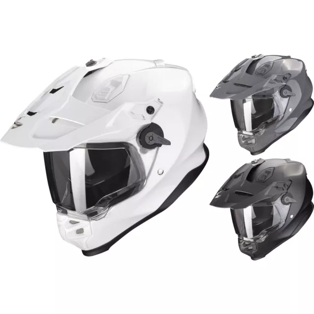 Scorpion Casco de Moto ADF-9000 Air Solid - Casco Enduro con Visor