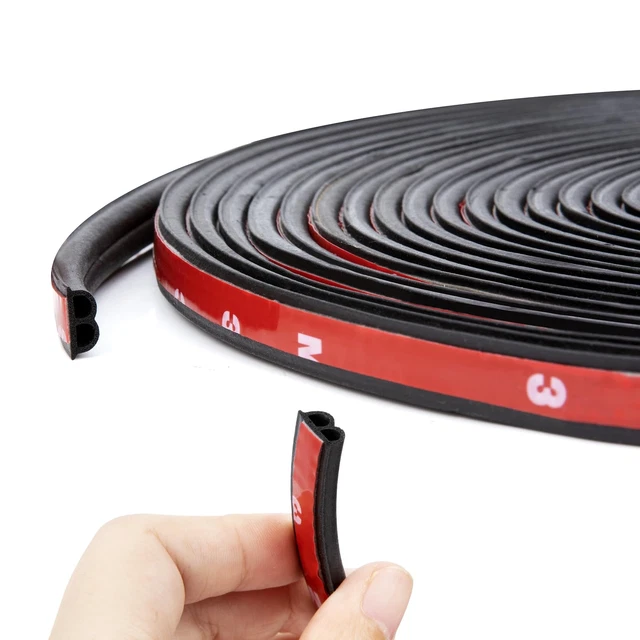 Joint D'Étanchéité VEVOR Pour Porte De Garage - 3m Caoutchouc Forme U+O
