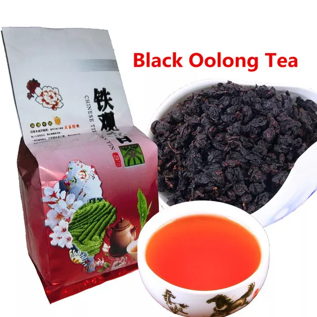 HelloYoung Top Grade Black Oolong Tea Natural Slimming Tea Black Tieguanyin 50g