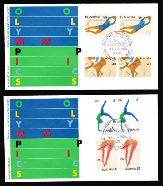 1976 Olympic Games Full Set Decimal Stamp First Day Covers #2216