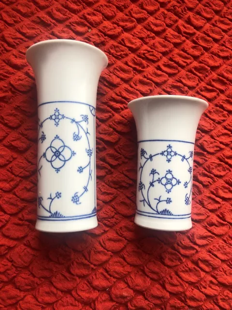 2 STÜCK Vase indisch blau Strohblume Jäger Eisenberg