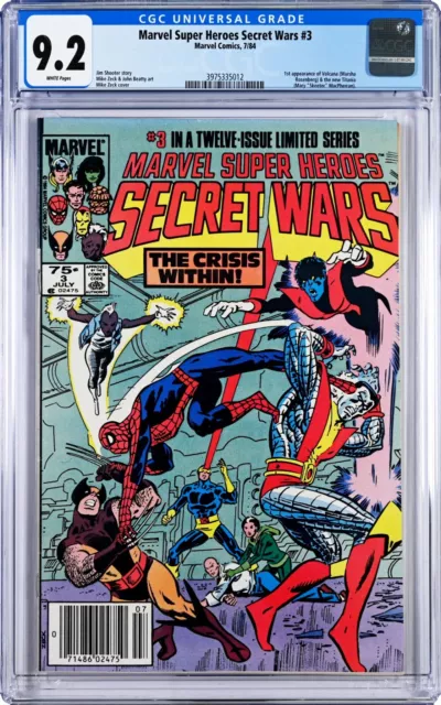 Marvel Super-Heroes Secret Wars #3 CGC 9.2 (Jul 1984) 1st Titania Mary McPherran