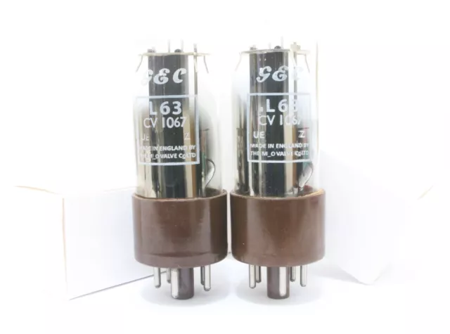 (Sweet Sound Edition) Platinum Match 1 pair GEC L63 tubes 6J5 half of 6sn7