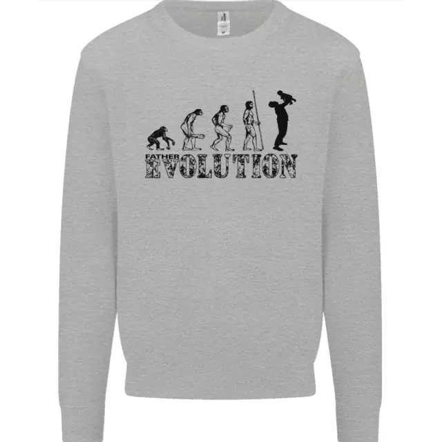 Father And Son Evolution Fathers Day Dad Mens Sweatshirt Jumper