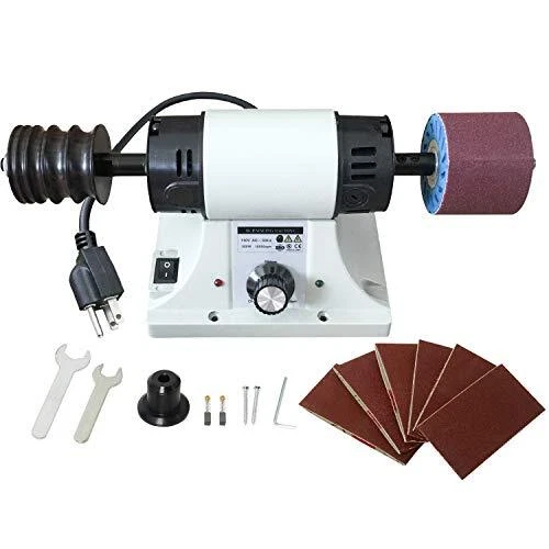 Lijadora de cuero YaeKoo 0-8000 rpm 350W máquina pulidora de cuero 110V...