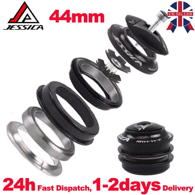 44mm Sealed Cartridge Bearings MTB Road Bike Headset 1-1/8 Fork Steerer  Parts