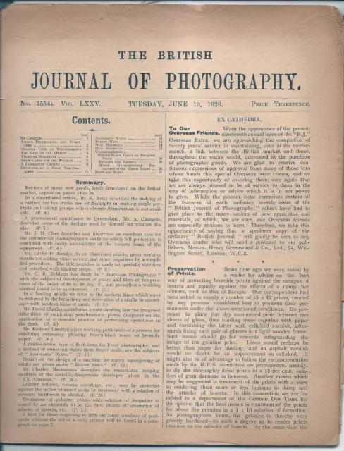 THE BRITISH JOURNAL OF PHOTOGRAPHY June 19, 1928