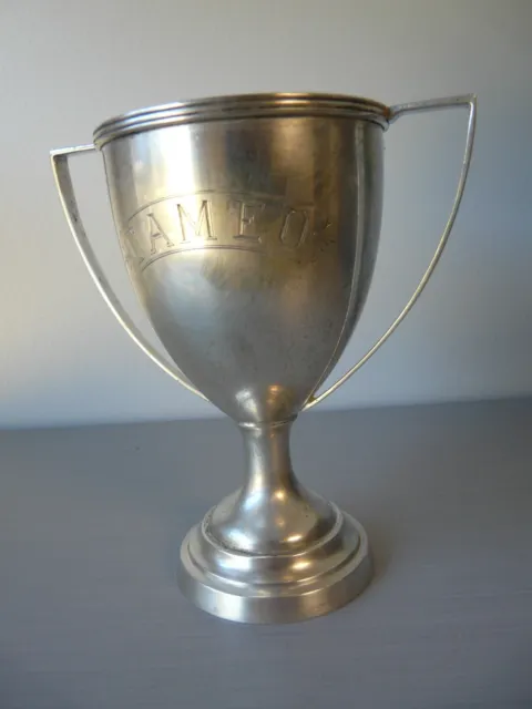 Vintage Sterling Silver Loving Cup trophy engraved CAMEO