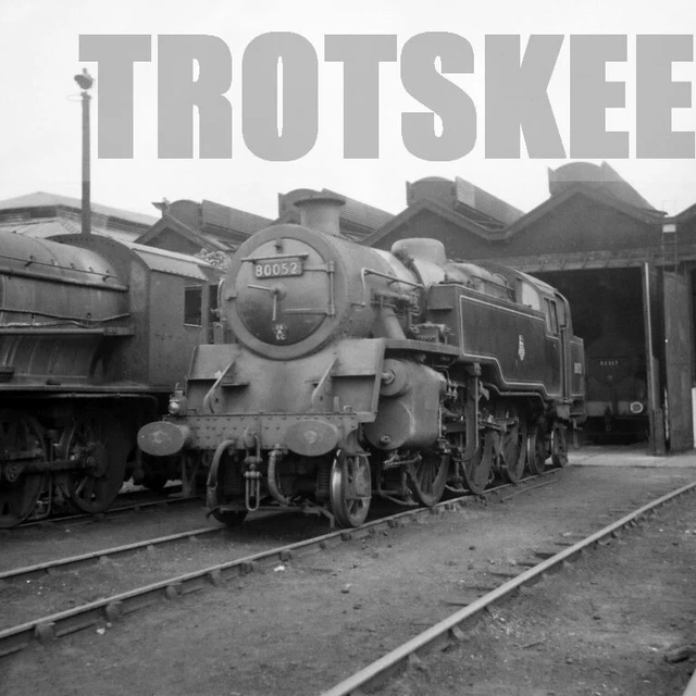 Larger Negative BR British Railways Steam Loco 80052 Class BR4 c1955