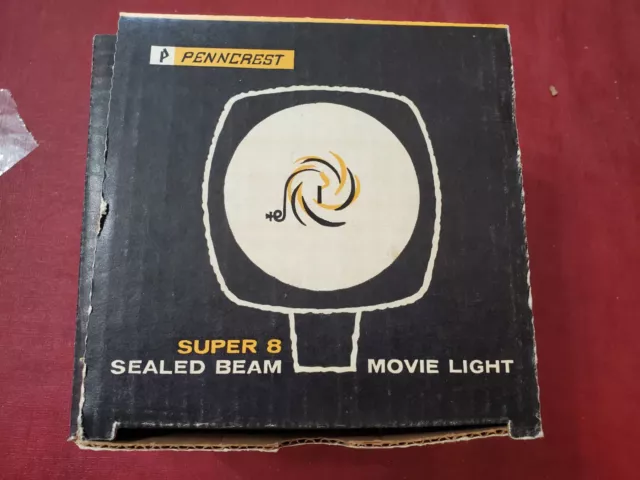 Penncrest Super 8 Sealed Beam Movie Light TESTED