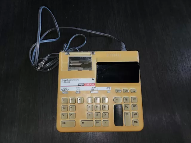 Vintage Texas Instruments TI-5045 II Printing Display Adding Machine Calculator