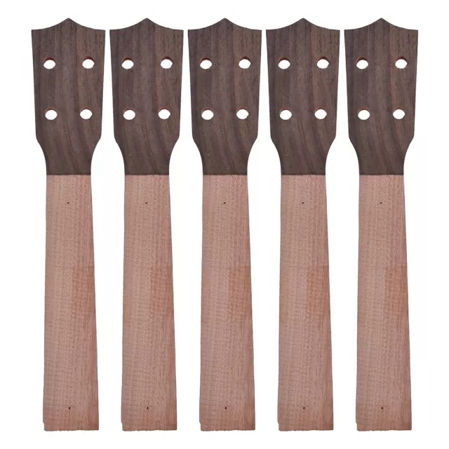 Ukulele Neck for 23 Inch Concert Ukelele Hawaii Guitar Parts Okoume Pack of 5