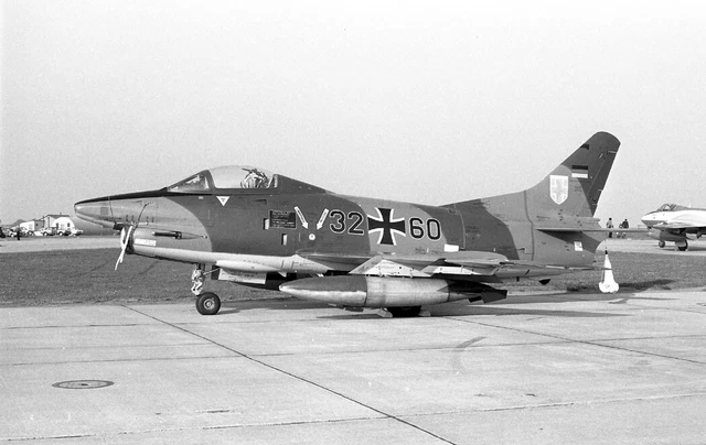 LeKG42, WGAF, Fiat G-91R-3, 32+60 at Bentwaters, 26 May 1973 - original B&W neg