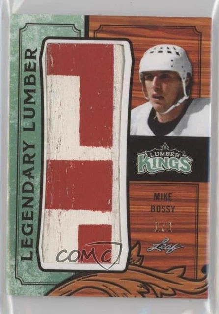 2016-17 Leaf Lumber Kings Legendary Emerald 1/1 Mike Bossy #LLS-18 HOF r7h