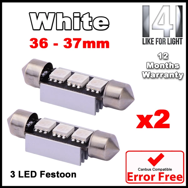 thumbnail image 2 of Pair Of Number Plate License Plate Lights – Fits Mercedes Sprinter & VW LT (1995‑2006) | Direct Replacement Lamps 2 of 5