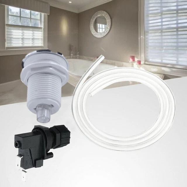 SPA BATH WASTE Garbage Disposal Pneumatic Air Switch Push Button Hose