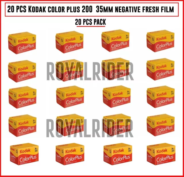 Paquet de 20 pièces Kodak ColorPlus 200 Film négatif couleur 35mm Film en...